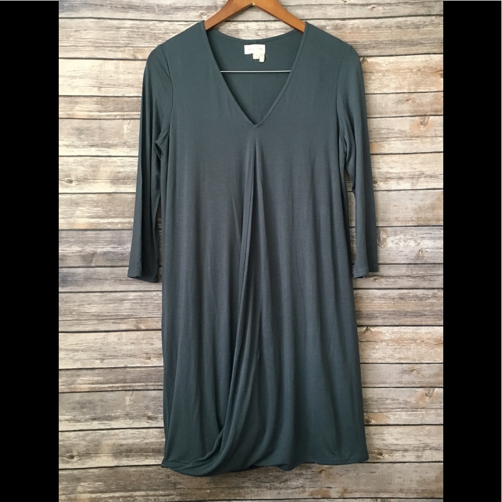 Meadow Rue blue knit long sleeve dress